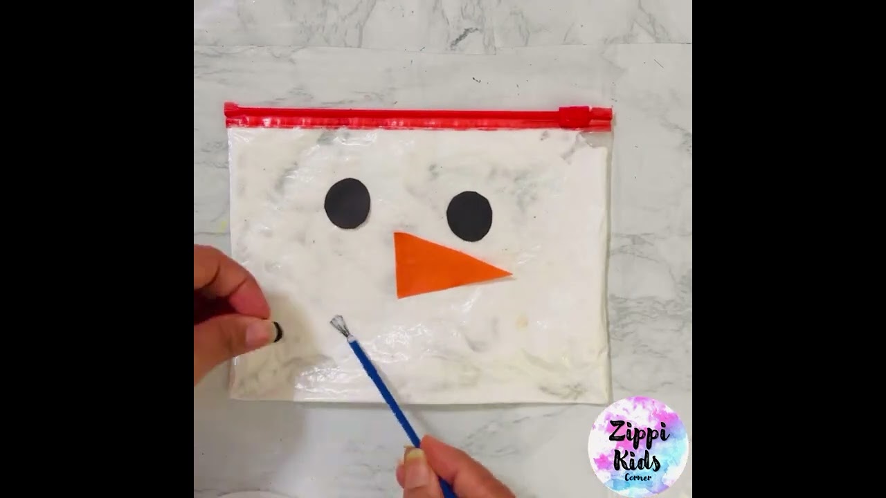 Build-A-Snowman Winter Sensory Bag * ages 2+ ⋆ Raising Dragons