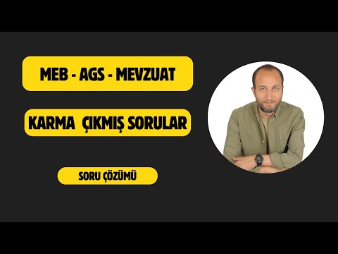 18) MEB - AGS : Karma Çıkmış Soru Çözümü II