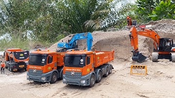 Strong Scale 1/16 : RC Excavator HITACHI, DOOSAN, KOBELCO Making Mega Industry Project