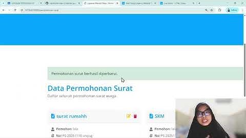 Pertemuan 10 - CRUD Data Warga Dan permohonan surat topik bina desa layanan mandiri dan surat Guest