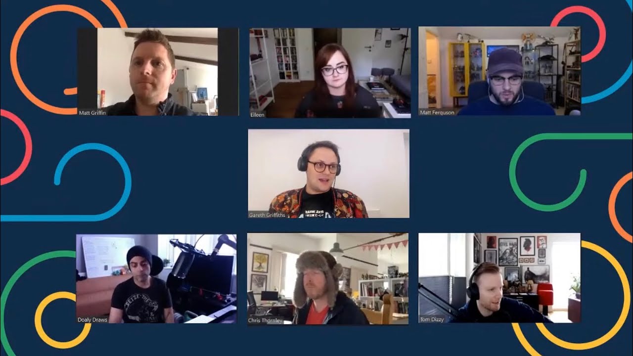 The BIG AMPjam Poster Panel: Matt Ferguson, Raid71, Doaly, SG Posters and Matt Griffin - AMPjam 2020