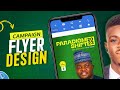 How to Create Campaign Flyer Poster On Your Phone | PixelLab Tutorial