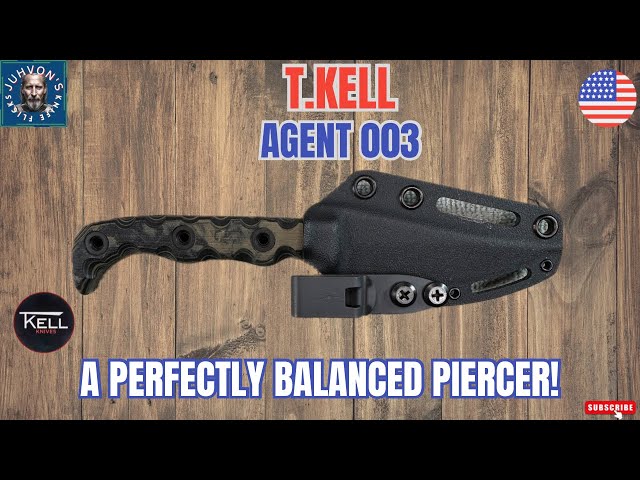 A Perfect EDC Fixed Blade Piercer. The T. Kell Agent 003! - YouTube