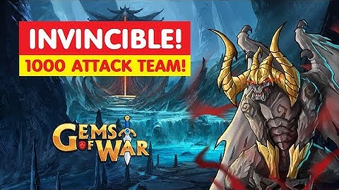 Gems of War Hell Gate Faction Assault! Crazy 1000 Attack best team!