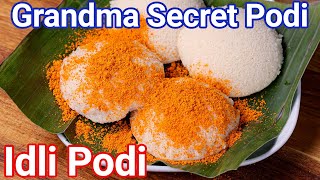 Idli Podi Recipe | Idli Milagai Podi - Magic Gun Powder - Grandma Secret - Side Dish for Idli, Dosa