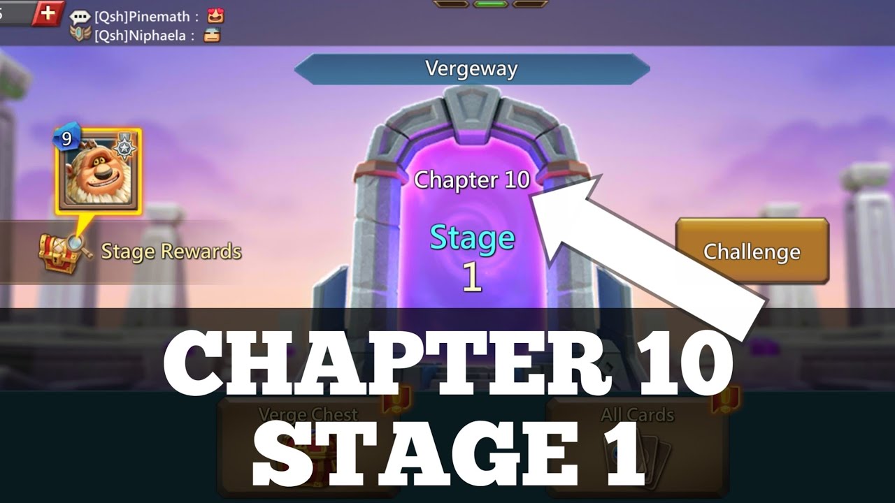 Lords Mobile Vergeway Chapter 10 Stage 1|| Chapter 10 Stage 1 Easiest ...