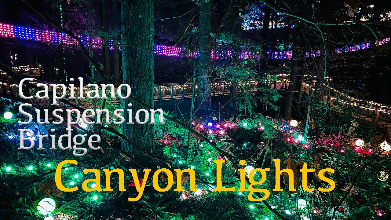 Capilano Suspension Bridge (CANYON LIGHTS) YouTube