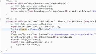 Android Development - 21 - Finishing ListActivity.mp4