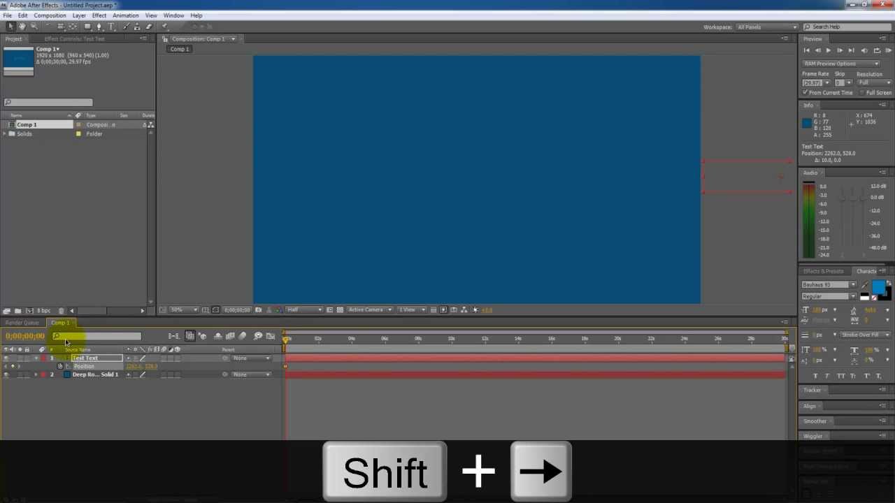 Basic tutorial after effects cs4 מדריך בסיסי אפטר אפקטס סיאס4 - YouTube