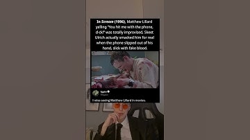 In Scream (1996), Matthew Lillard yelling "You hit me with the phone, d-ck!" was totally improvised