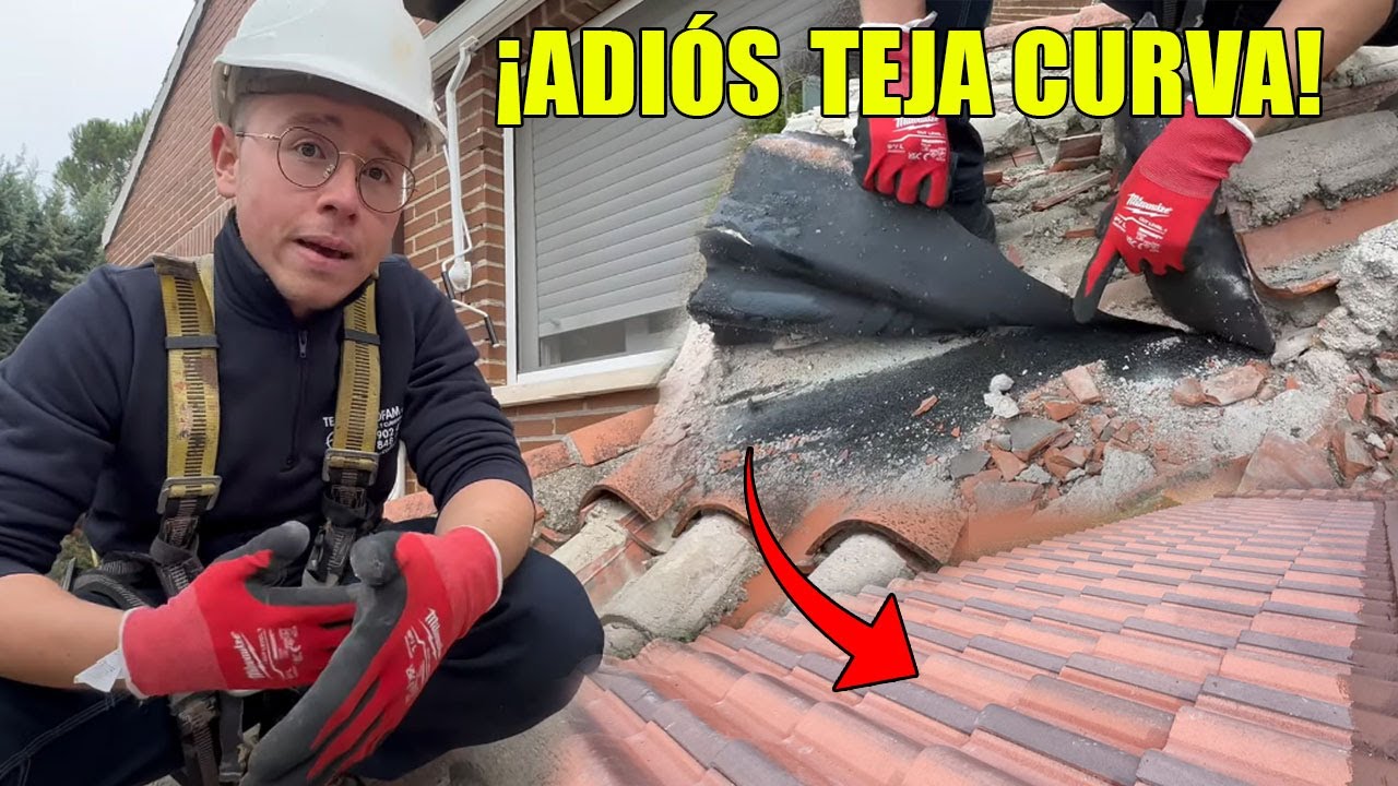 Rehabilitación de Tejado 🏠 con CHAPA y TEJA DE HORMIGÓN nueva 🛠️