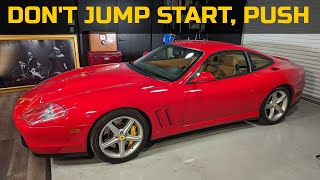 How to PUSH START a FERRARI with the F1 Transmission Ferrari Engine Start Button