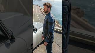 Perforated Leather Jacket for Riders | Cobalt & Black Moto Style | Veyrooutfits