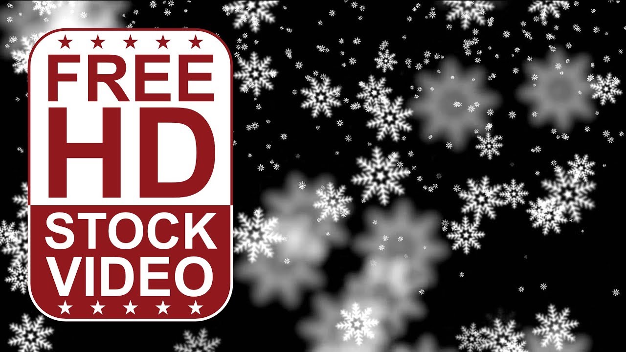 FREE HD Video Backgrounds Abstract Animated Snowflakes Falling