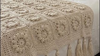 Motifli yatak şalı #yatakörtüsü #motif #motifliyelek 