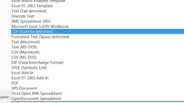 Save your spreadsheet in csv format