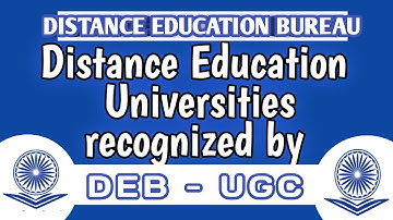 How to check Distance Education Universities approved by DEB - UGC  ?     Dr.Rekha