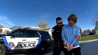 (Unredacted) Reckless Ben Swat Arrest - Officer Tonga Police Cam