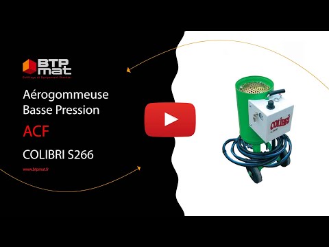 Vidéo : Vidéo - Pack Aérogommeuse ACF COLIBRI + Compresseur LACME TERMIC 45/40-2