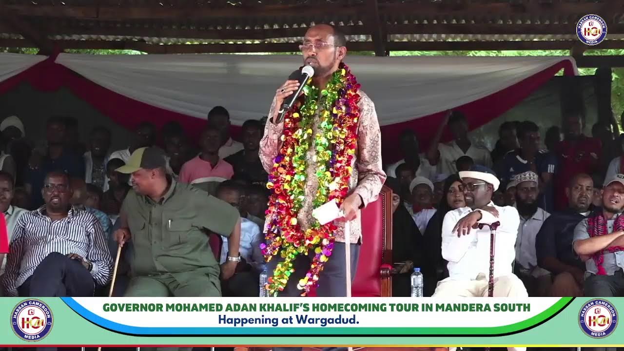 LIVE : GOVERNOR MOHAMED ADAN KHALIF’s HOMECOMING PEOPLE TOUR IN  WARGADUD.