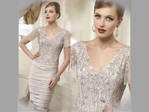 gorgeous-short-satin-tulle-mother's-of-the-bride-dresses-with-jacket/evening-midi-dress-2019