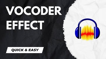 How to add Vocoder Effect in Audacity - 2024