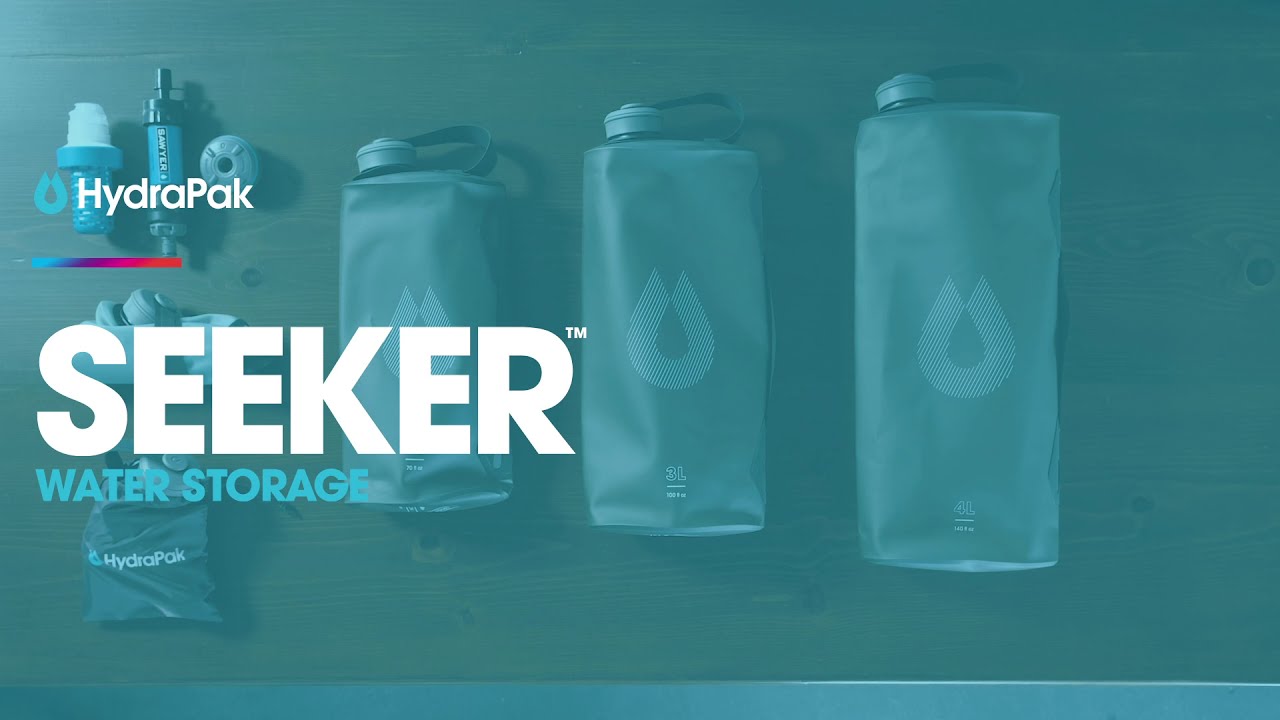 Hydrapak Seeker 3 L Ultra-Léger Pliant conteneur d'eau-Malibu Bleu