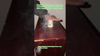 How to Make Smoke Rings With a Cup! #Shorts #SmokeRings #ScienceExperiment #sciencerules