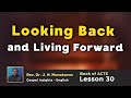 Study Book of Acts | Lesson 30 - Looking back &amp; Living forward | Rev. Dr. J. N. Manokaran