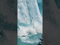 Glacier Collapse Caught on Camera! #shorts
