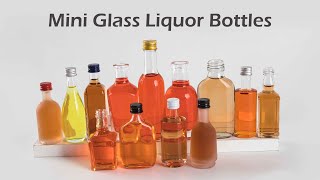 Wholesale Mini Small Glass Liquor Bottles with Aluminum Screw Lids