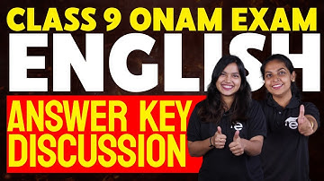 Class 9 Onam Exam | English Answer Key Discussion | Eduport