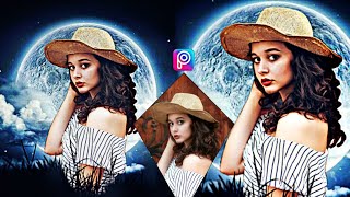 PicsArt Full Moon Night Effect |  PicsArt Editing Tutorial | PicsArt Girls Photos Editing screenshot 5
