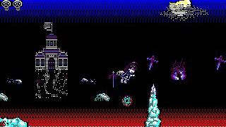 Chibi Akuma(s) 6128 ver  Amstrad CPC retro game released in 2007! ー　チビ悪魔8ビット128kパソコン新レトロゲーム