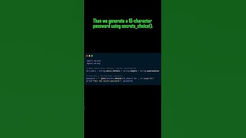 Password generator using Python  #shorts