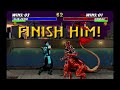 Ultimate mortal kombat 3 arcade  finishers on motaro