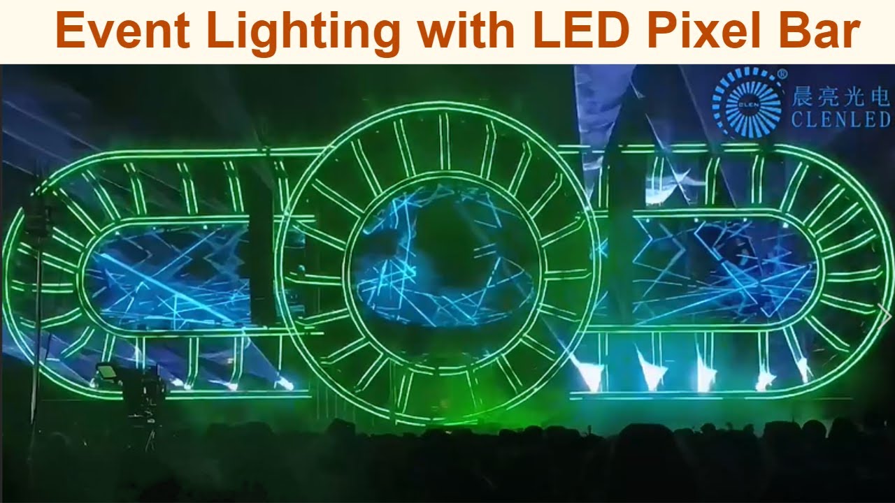 LED pixel light tube for stage event nightclub lighting - YouTube