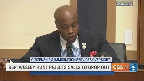 Rep. Wesley Hunt rejects call to drop out