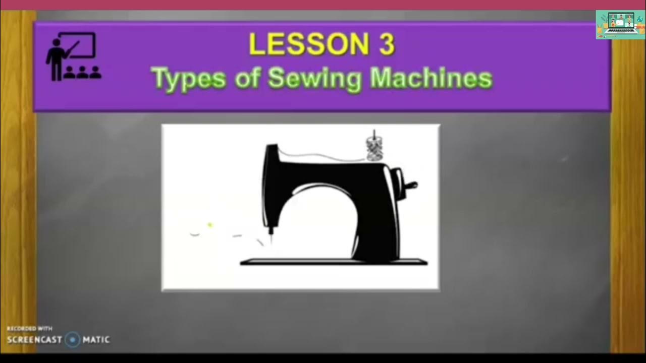 Types of Sewing Machines Classification YouTube