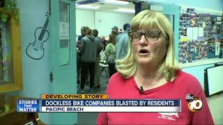 Dockless Bike Companies Blasted By Residents