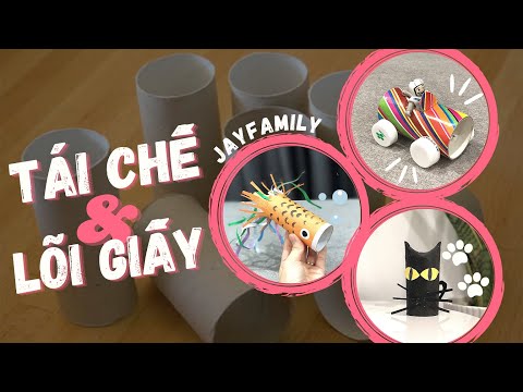 Video [DIY] 3 ý tưởng tái chế lõi giấy vệ sinh | Hướng dẫn... - youtube