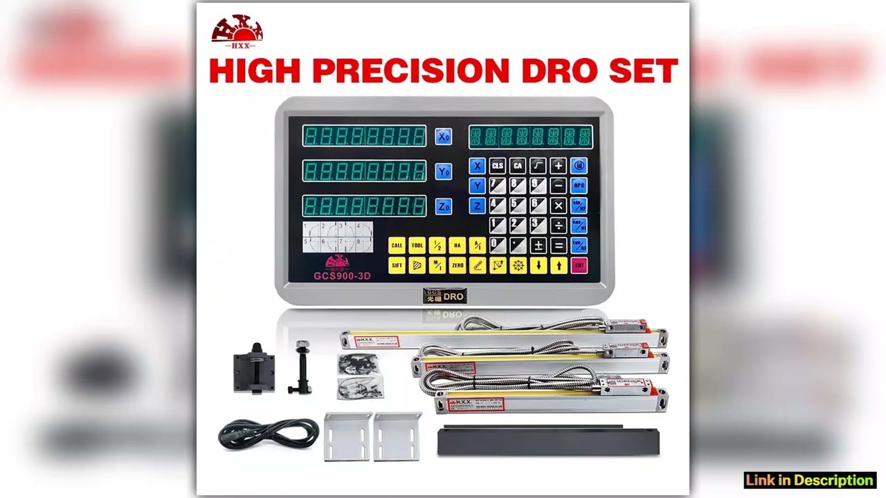 DRO 3 Axis Dro Kit Digital Readout Display Monitor For Milling Lathe Dro SINO HXX Linear Scale Line