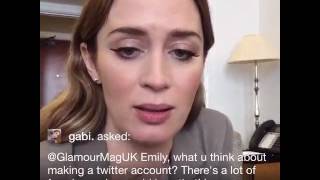 Emily Blunt And Chris Hemsworth Twitter Takeover