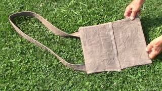 Making a Habersack    a bag for carrying supplies