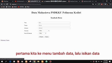 Tugas Desain dan Pemrograman Web (Koneksi dan Crud) sederhana