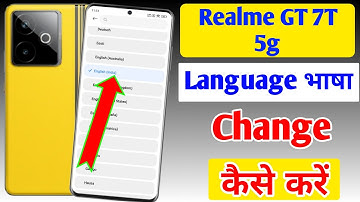 Realme gt 7t 5g me Language kaise change kare / How to change Language in Realme gt 7t 5g / bhasha