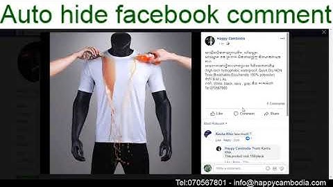 Auto hide comment on Facebook