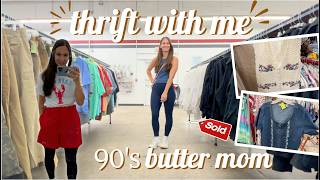 I Found Peak 90's Mom Summer at the Thrift Store 🌼 Thrift With Me! I Left Treasures Behind!!