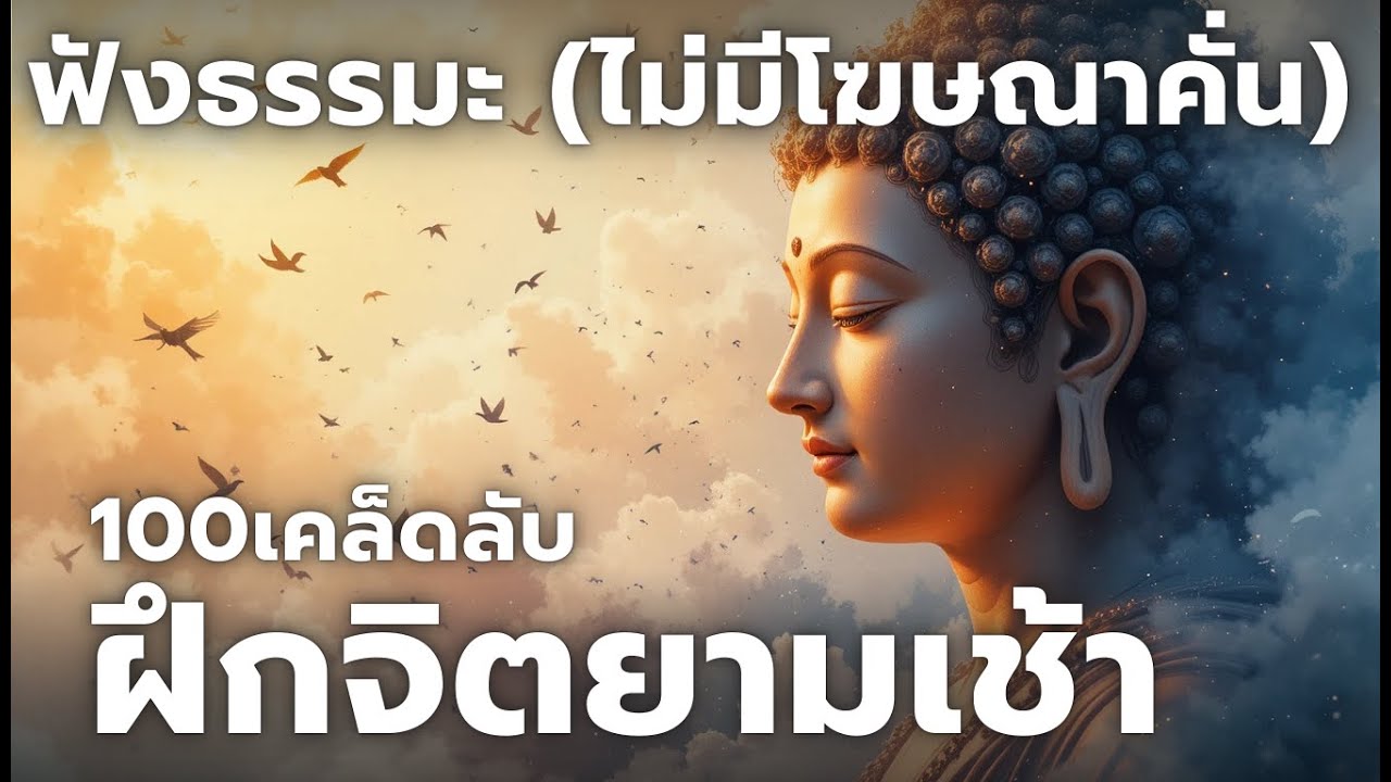 100เคล็ดลับฝึกจิตยามเช้า ฟังธรรมะ (ไม่มีโฆษณาคั่น)