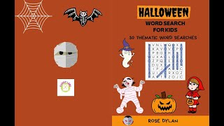 Halloween Word Search For Kids.